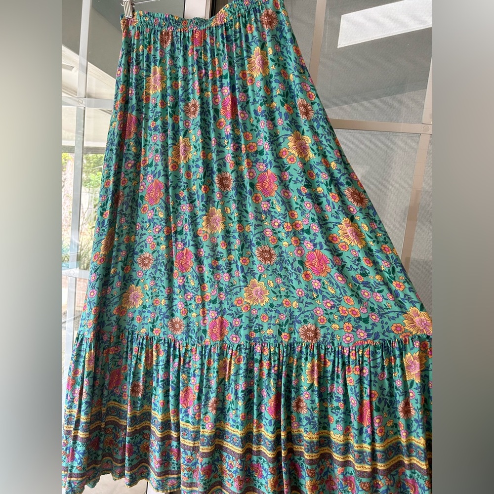 Spell Original folktown turquoise skirt - Picture 15 of 16